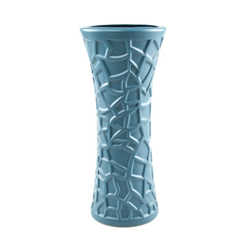 
Manufacturers produce cheap drop-resistant PE plastic fresh flowers and dried flower decorative vases 