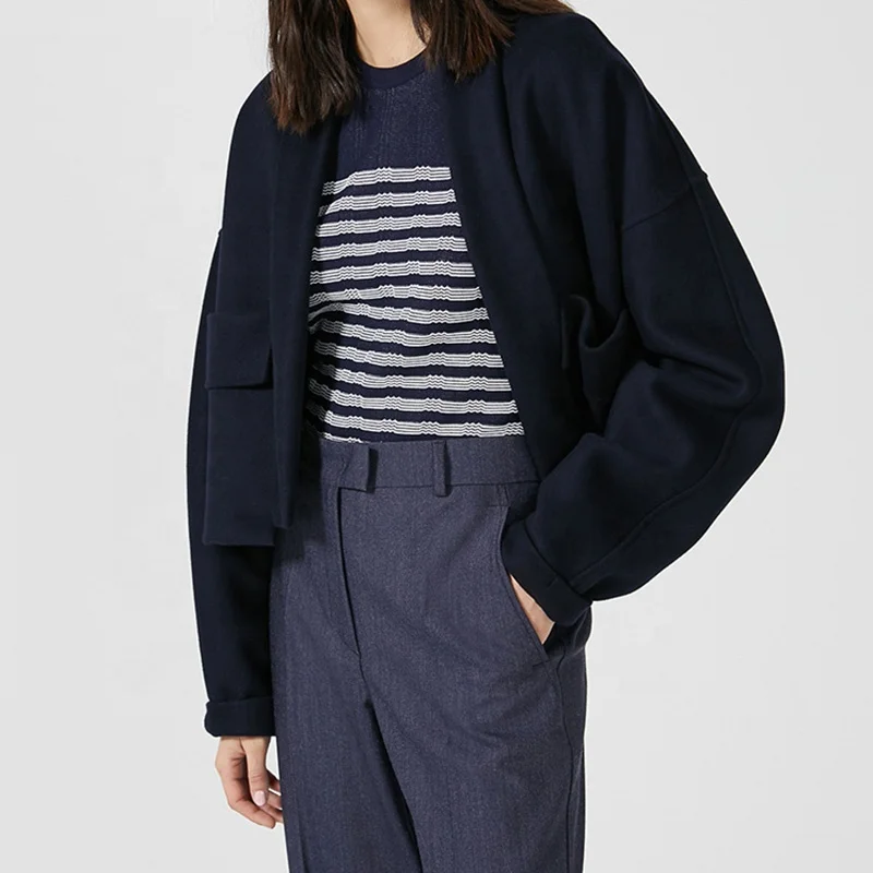 Wholesale Formal Office Wool Trench Coat Women Newest Winter Woolen Genuine Wool Coat