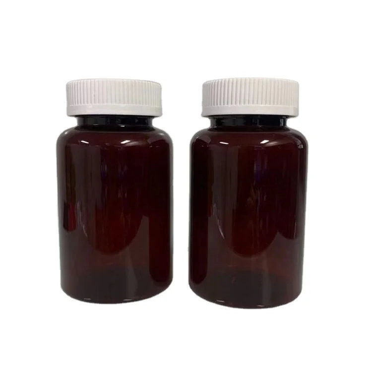Бутылочки для лекарств в виде капсул янтарные с крышками, защищенными от детей, 250 мл, 8 унций, 250CC, бутылочки для трафаретной печати, бутылочки для ПЭТ-таблеток, винтовая крышка, янтарные. Черный