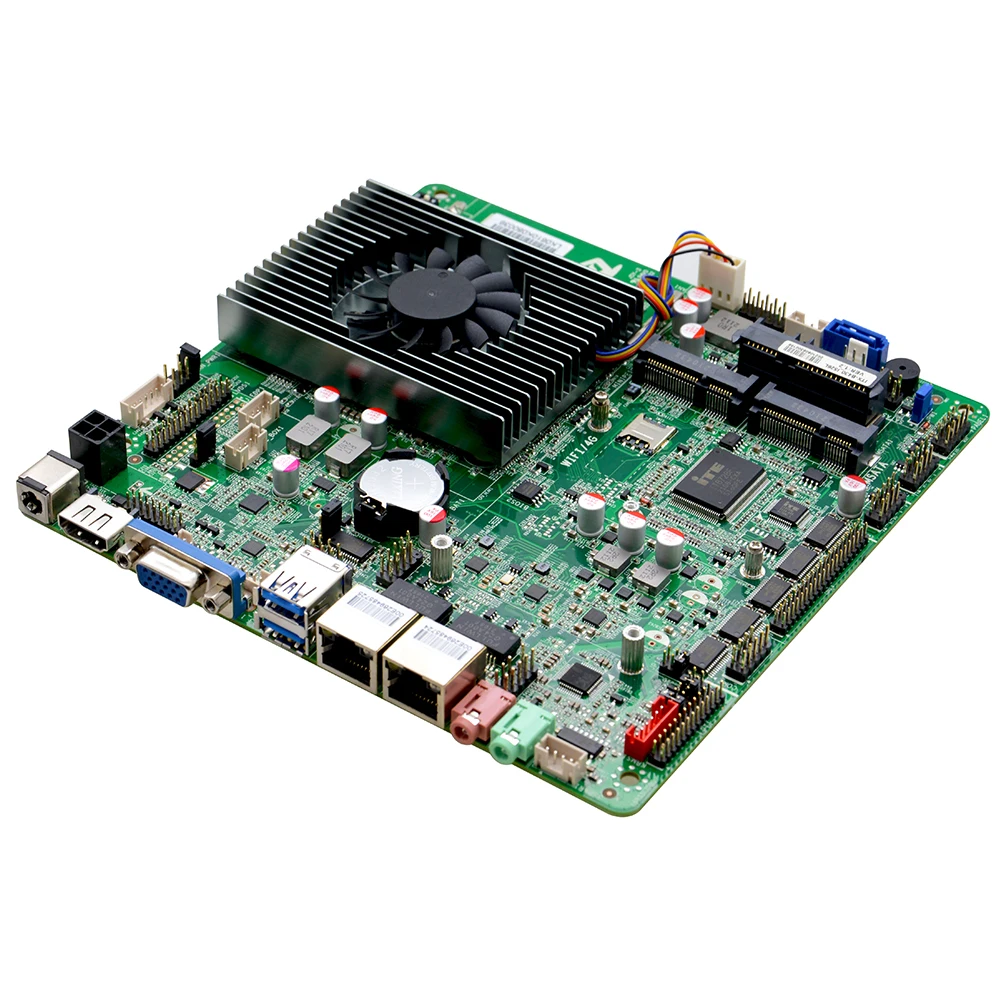 Настольная материнская плата мини делая POS машины PCB ITX-B430_I526L I5 4300U 4200U 8 USB AC/DC 12V двойной Lan для сенсорный экран все в одном ПК