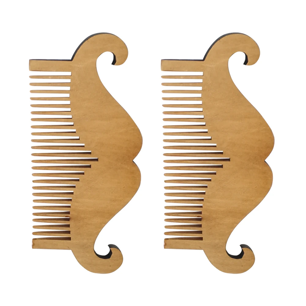 Wholesale Customized Small Natural Beach Wood Wooden Mens Pocket Beard Grooming Styling Comb Brush Bulk For Men Beard