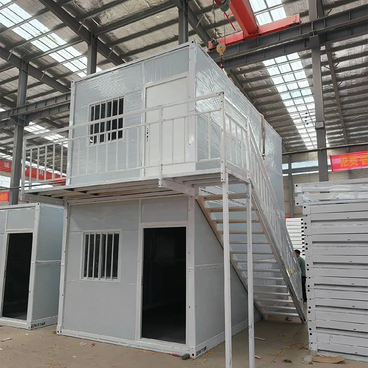 Office Folding Container House Low Cost Modular Prefabricated Portable Foldable Homes Customized 20ft Small Container Mall