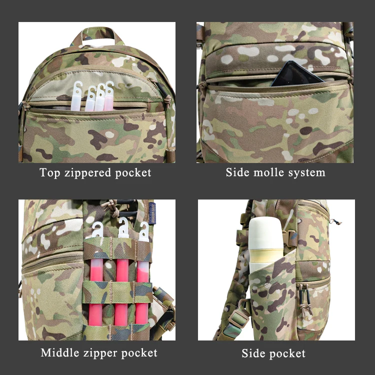 Custom 30L TAC Vest Molle System Pack Outdoor Shoulder bag  Tactical Backpack