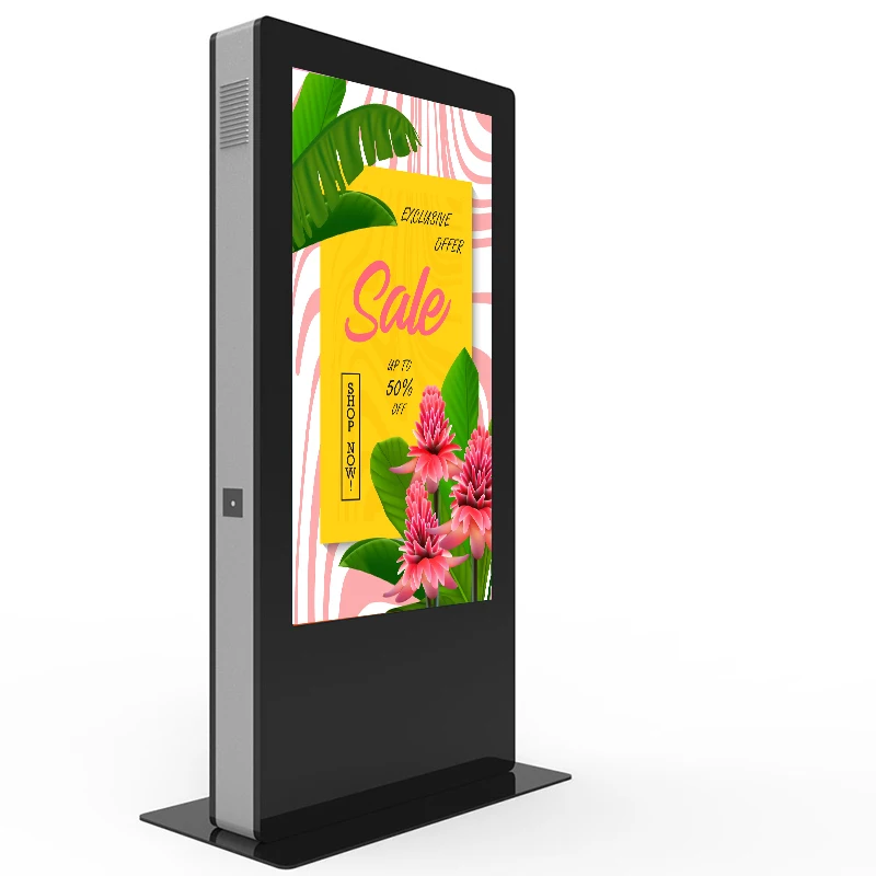 Weier 65 дюймов киоск дисплей экрана касания напольный экран рекламы signage