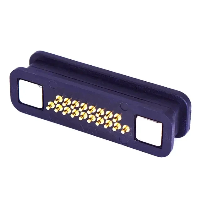 1 Pair Waterproof Magnetic 2A Pogo Pin Connector 13/14/15/16/17/18/19/20Pin Male Female Spring Loaded DC Power Socket