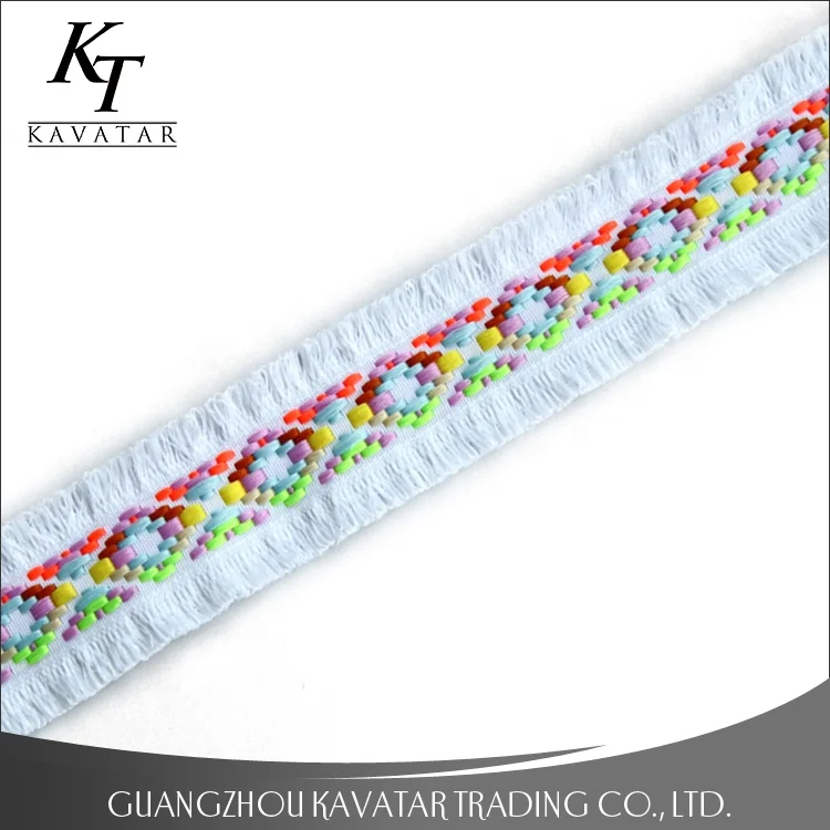 
Wholesale Customized Ethnic Style Color Embroidery Ribbon 