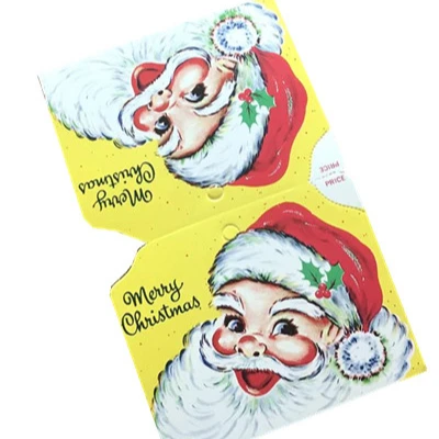 
custom printing folding die cut paper packaging header card 