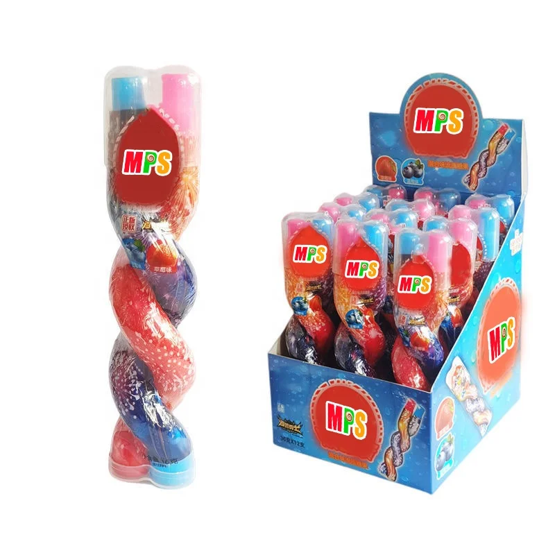 HALAL BRC Wholesale Custom Private Label Sweet Sour Fruit Flavor Twist Juice Liquid Spray Candy