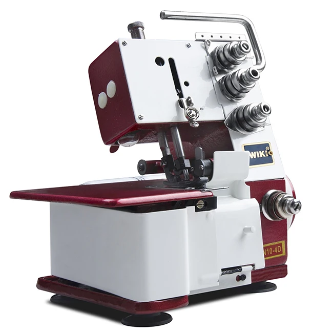 JUKKY FN2-4D-B 4-thread Household Overlock Sewing Machine Hot Sale Electric Portable Quilting Knitted Fabric Manual Home Use