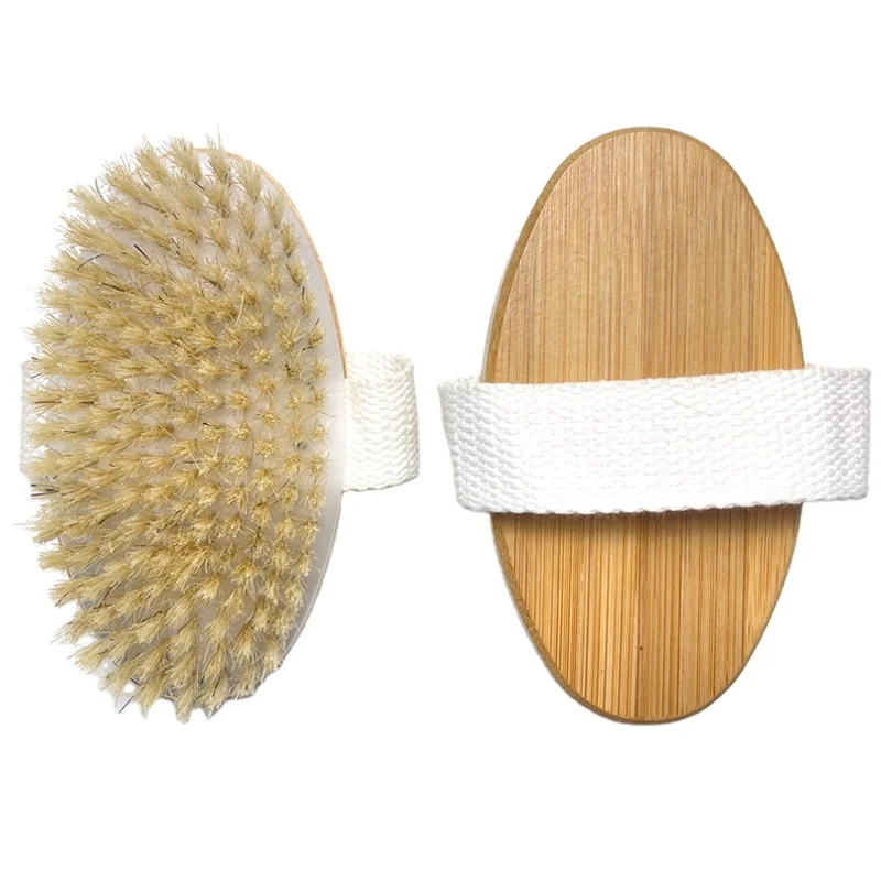 China Best High Quality Eco Friendly Natural Bamboo Dry Skin Body Spa Bath Brush