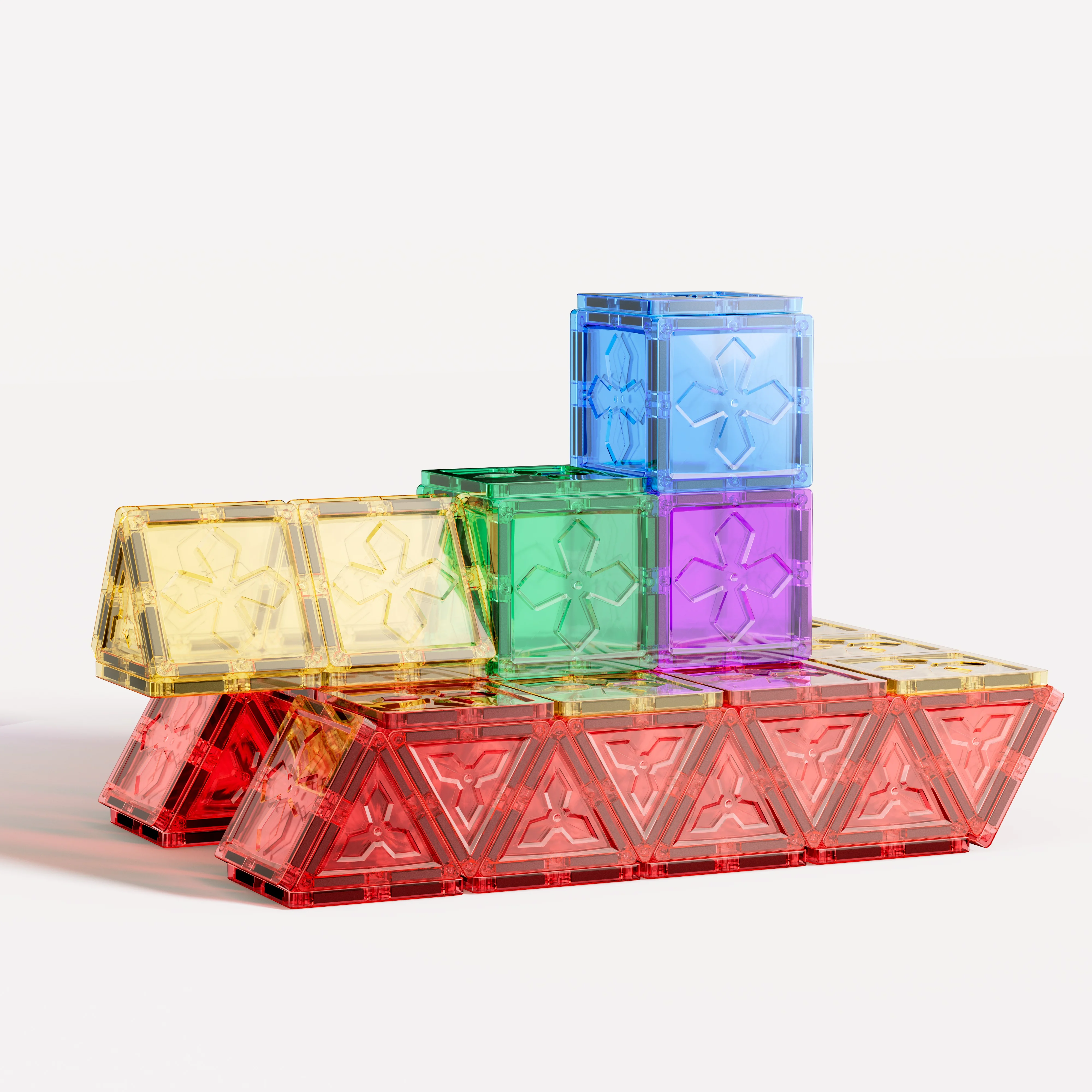 Montessori safe magnet tiles DIY educational assembly toy magnetic building blocks toys kids games