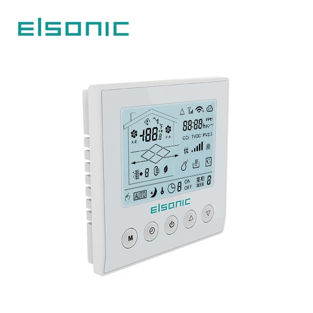 fresh air controller controller modbus wifi digital LCD display thermostat for heat recovery ventilation system