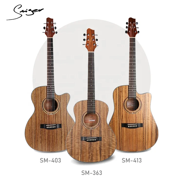 China brand guitar Inlay acoustic wholesale guitar pedal with effect from Smiger guitar