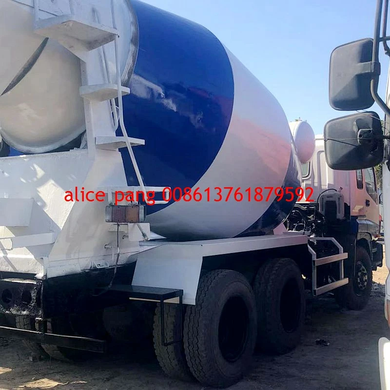 clean japanese used Izusu concrete mixer truck ready  for sale