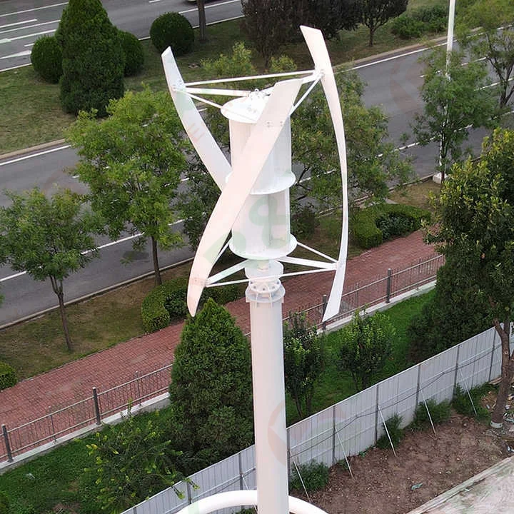 Vertical 5kw 10kw Wind Turbine Generator with Mppt Charge Controller Inverter Dynamo 24v 48v 120v for Farm Home Use