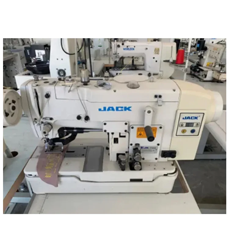 Used Buttonhole overlock 5 threads industrial sewing machine jack table with low price
