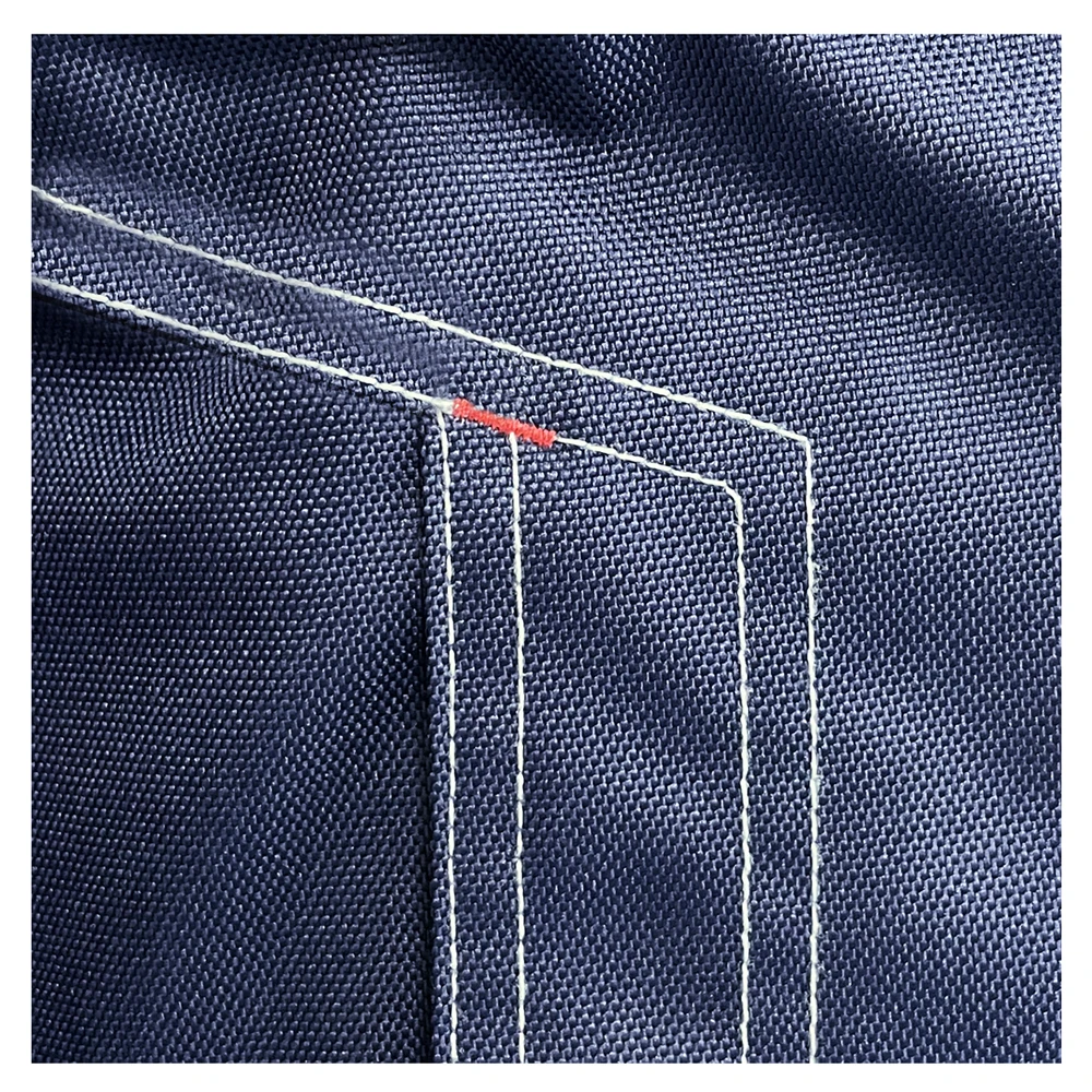 2023 winter warm work woven oxfod blue mens denim jacket