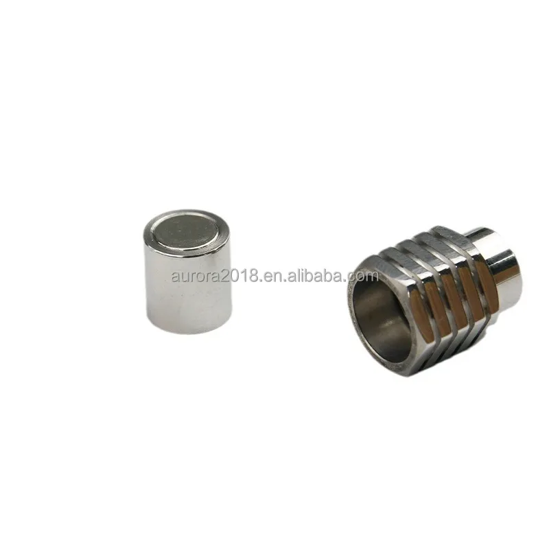 Custom Manufacture Stainless Steel Clasp Leather Cord Bracelet DIY Jewelry Findings Clasp Braided Cord Clasp Buckle