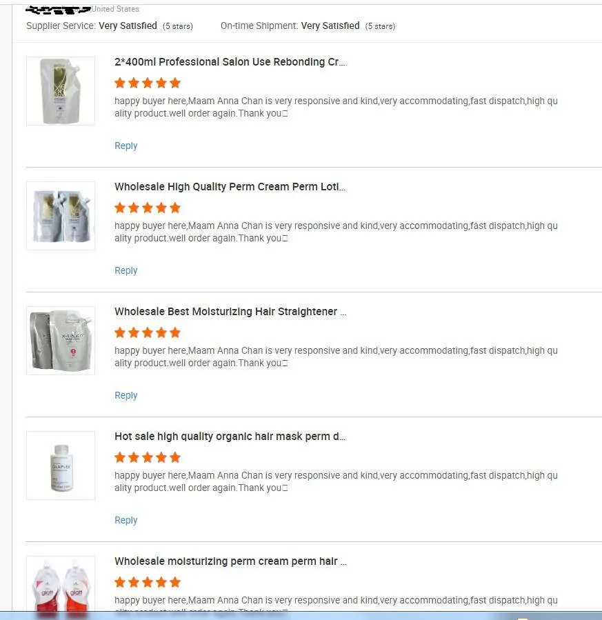 RTS Wholesale Top Quality Hair Softener Styling Without Hurting Hair Smoothing Perm Water Straightening Rebonding Cream