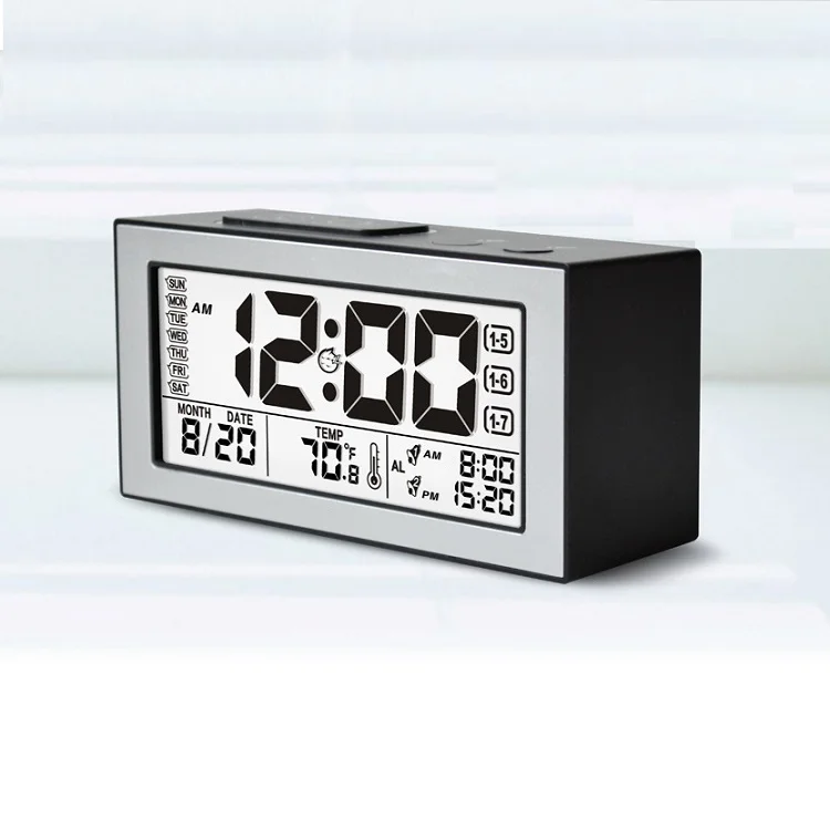 multiple alarm digital smart light table intelligent clock