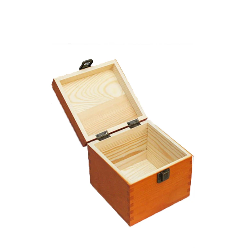 Decorative and custom cheap pine wooden packaging boxes with lid