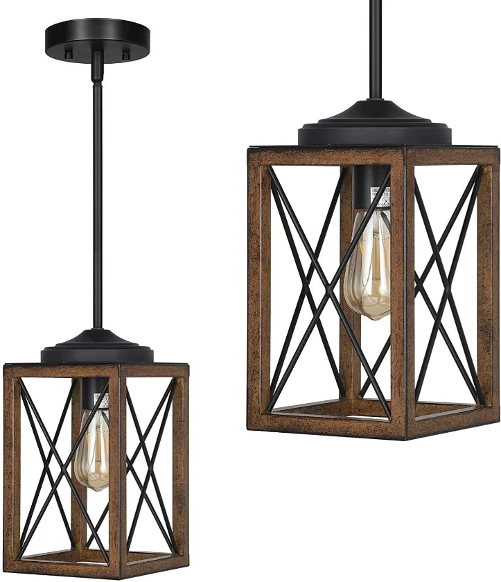 New design American retro country industrial cage adjustable lamps LED wrought iron chandelier with great price