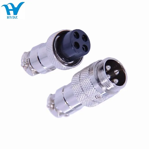 Metal Male Female Aviation 3/4/5/6/9/10 Pin Cable Connector GX16 Aviation Plug 16mm