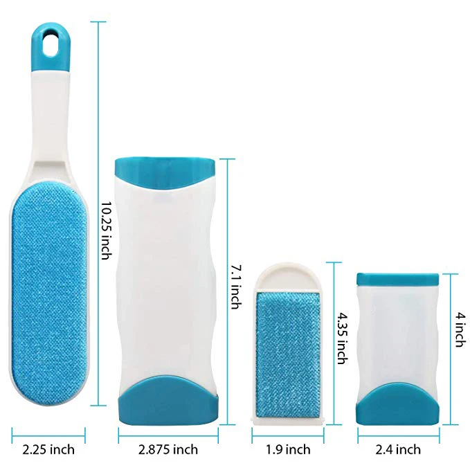 2020 Animal Pet Hair Removal Tool Double-Sided Lint Brush with Self-Cleaning Base in stock