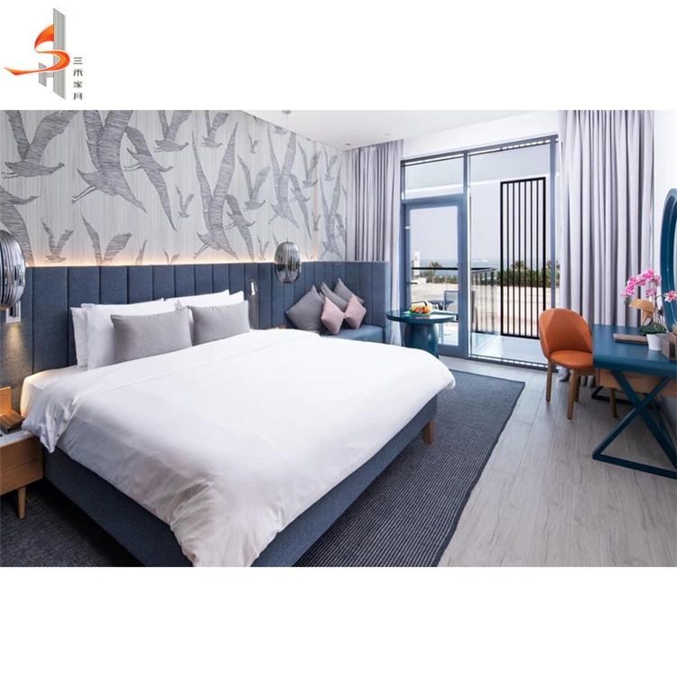 Hot Sale Modern Luxury Design Dubai Hotel Complete Bed Room Furniture Hotel BedRoom Set