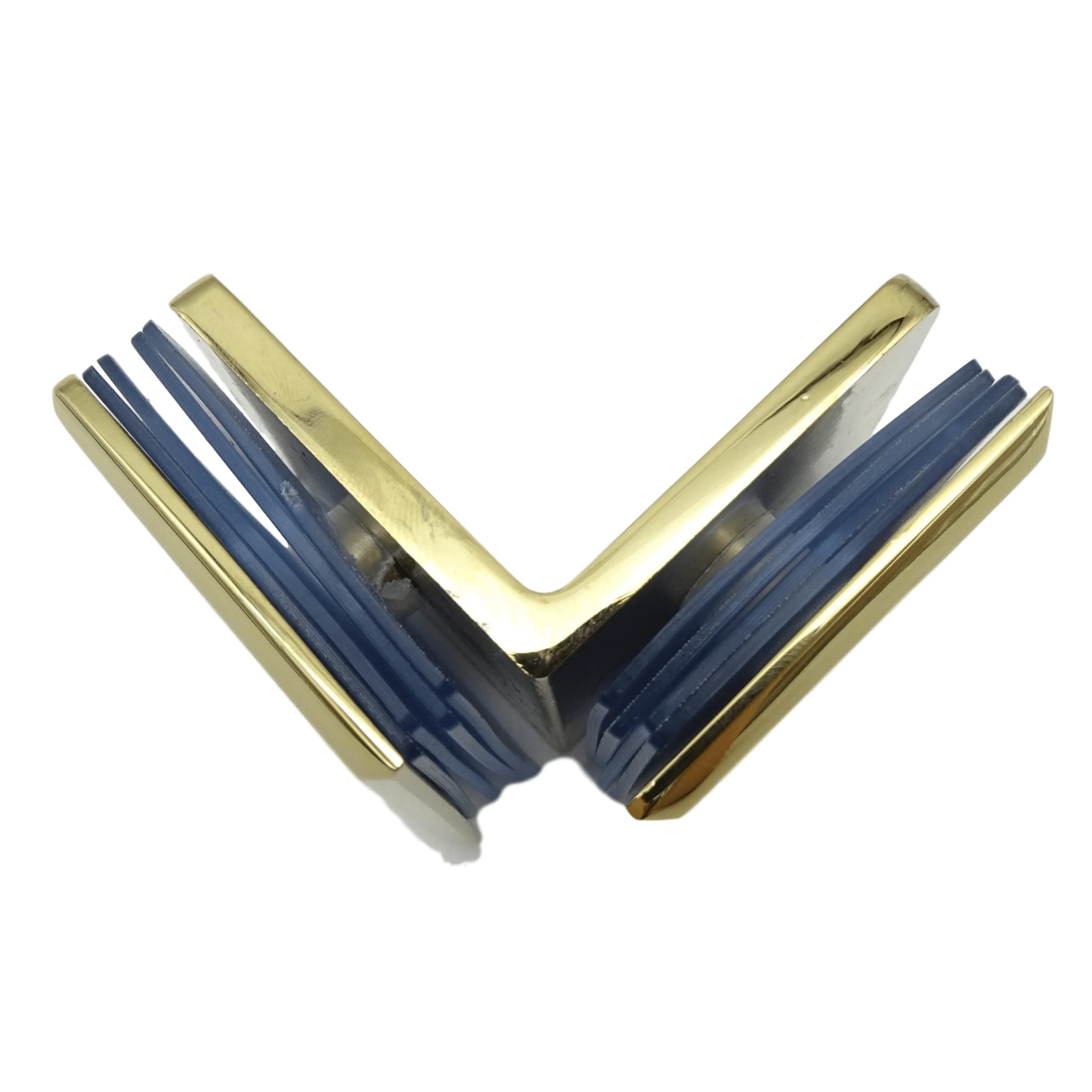 Kensharp PVD Zinc Alloy Door Hardware Fitting Glass To Glass Clamp Shower Screen Glass Hinge