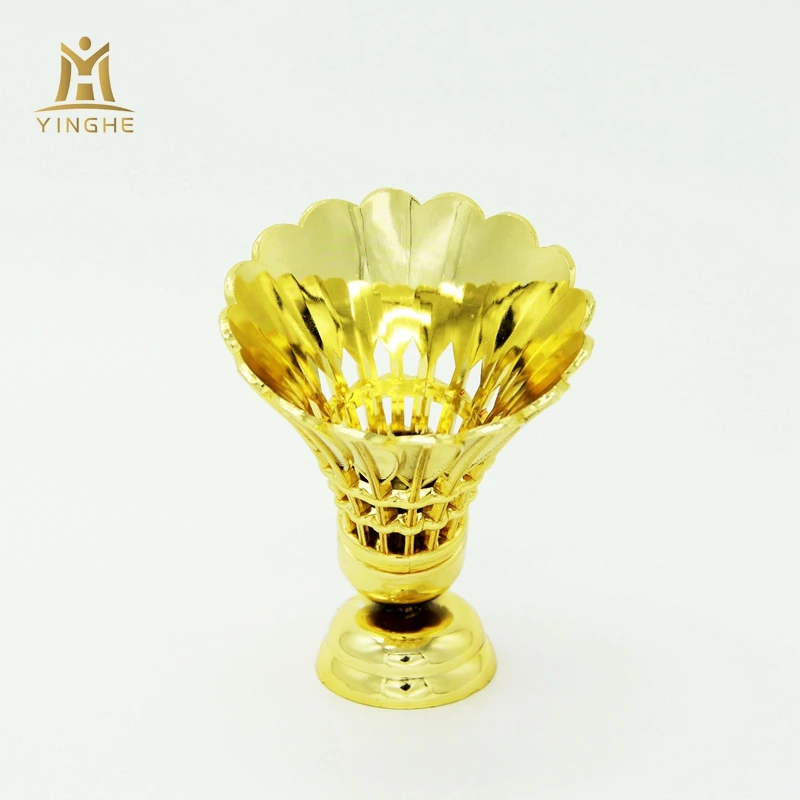 Top quality custom plastic award badminton trophy parts and components
