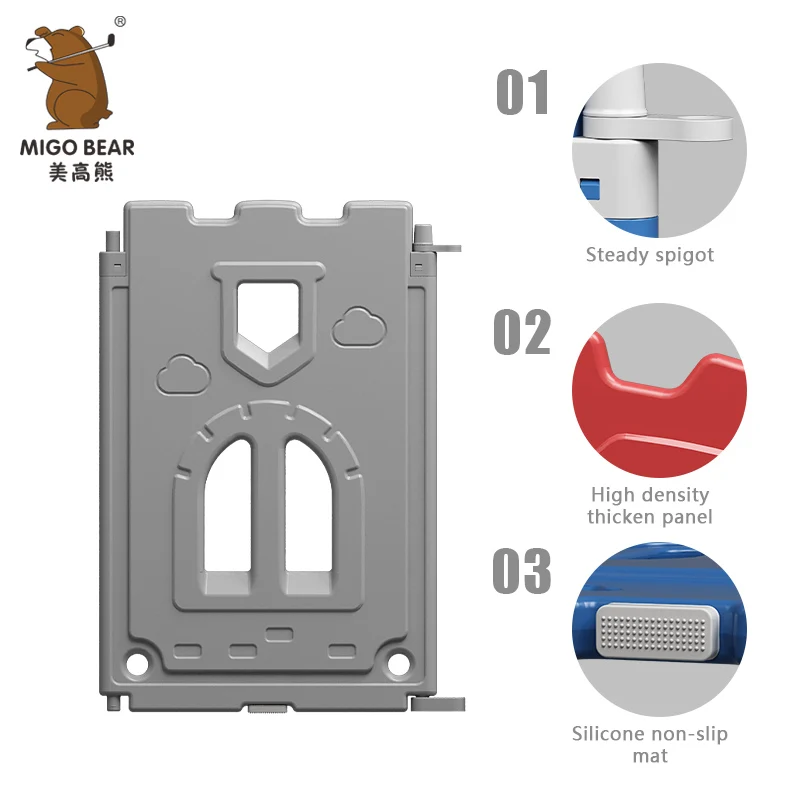 High Quality HDPE indoor Baby play yard safety plastic fence plastic kids large baby playpen