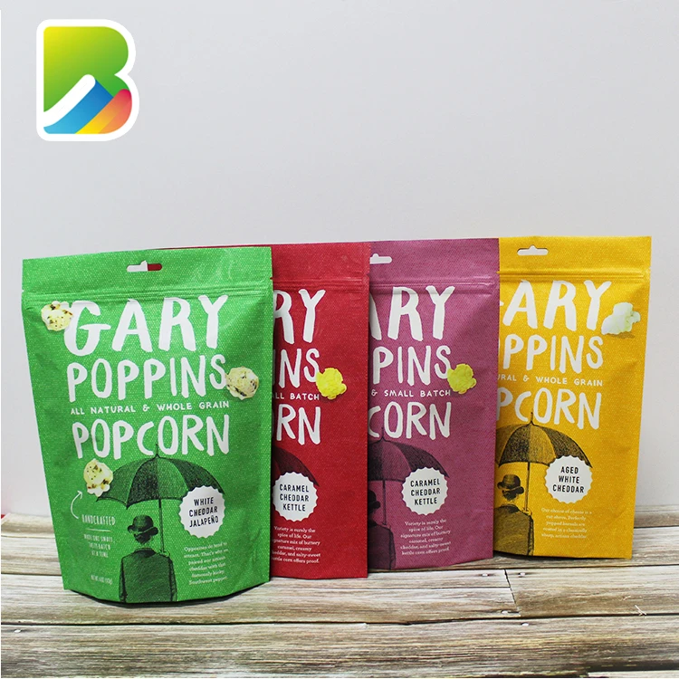 Custom China Mylar Snack Packaging Bag With Beautiful Printing For candy Packing Standup Smell Proof Zip Bag