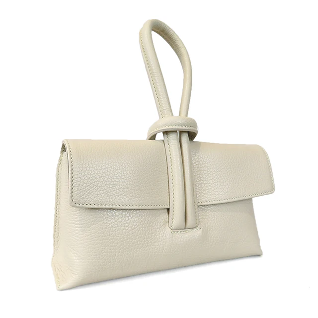 Top Sale New Fashionable Trendy Ladies Genuine Leather Clutch Wristlet Purse Handmade In Italy For Export