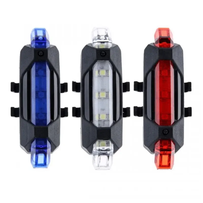 Bike Light Rainproof USB Charging LED Cycling Lights Front and Rear bicycle laser light
