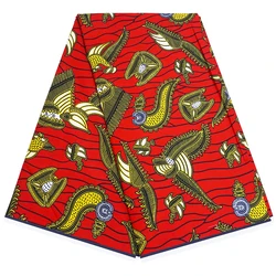 High Quality Chinese Manufacture pagne africain Wax Print African Ankara Real Wax 100% Cotton Block printing  For Making Clothes