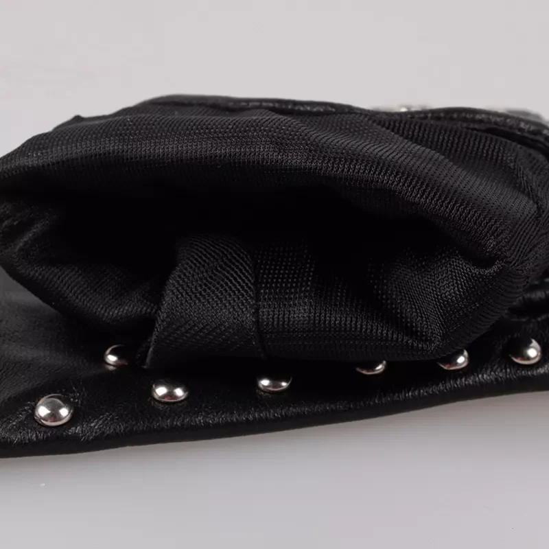 Custom Fashion Women Studded Rivets Genuine Leather Touch-Screen Gloves