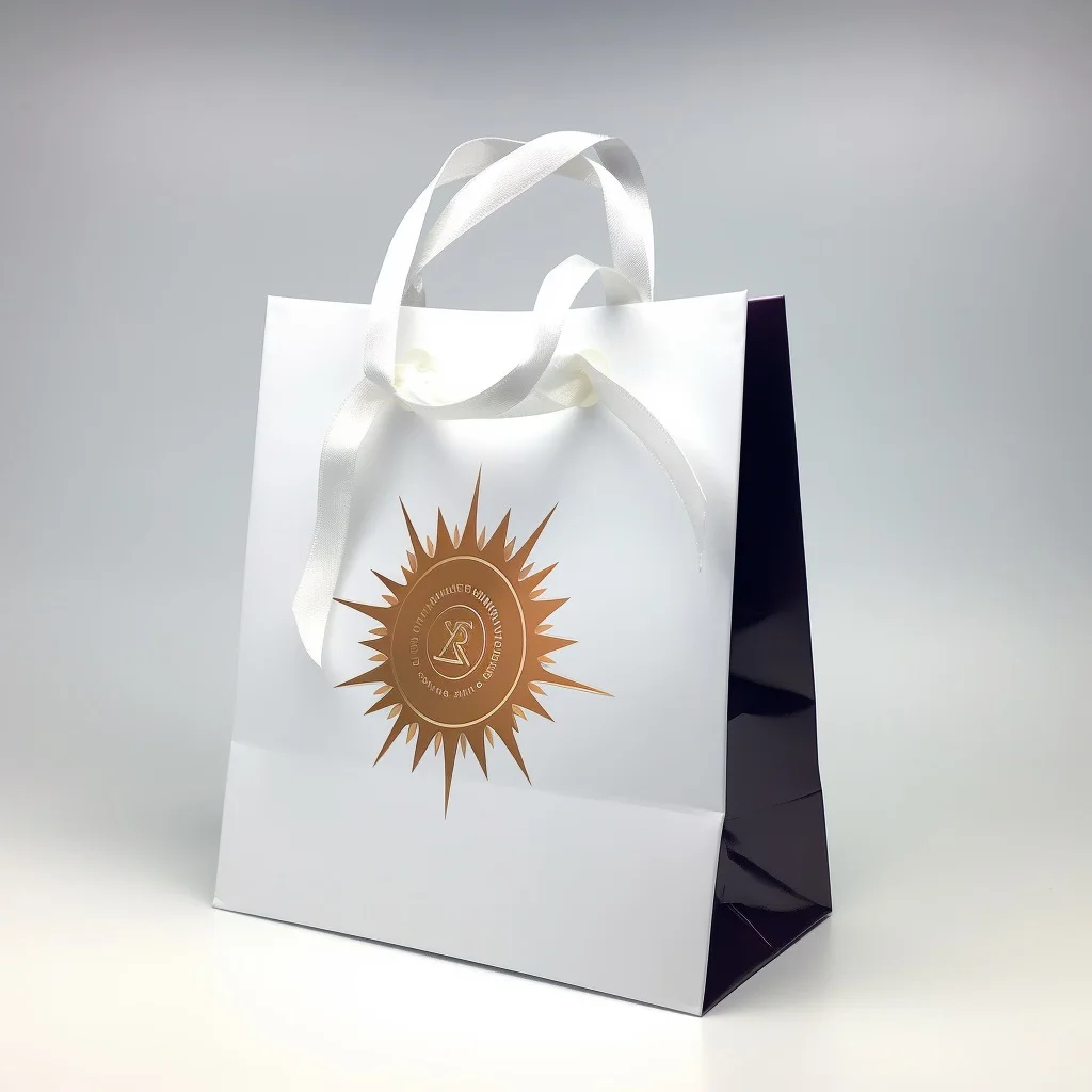 Custom Logo Printed Matt Laminated Pink Paper Shopping Bag With Grosgrain Ribbon Handle