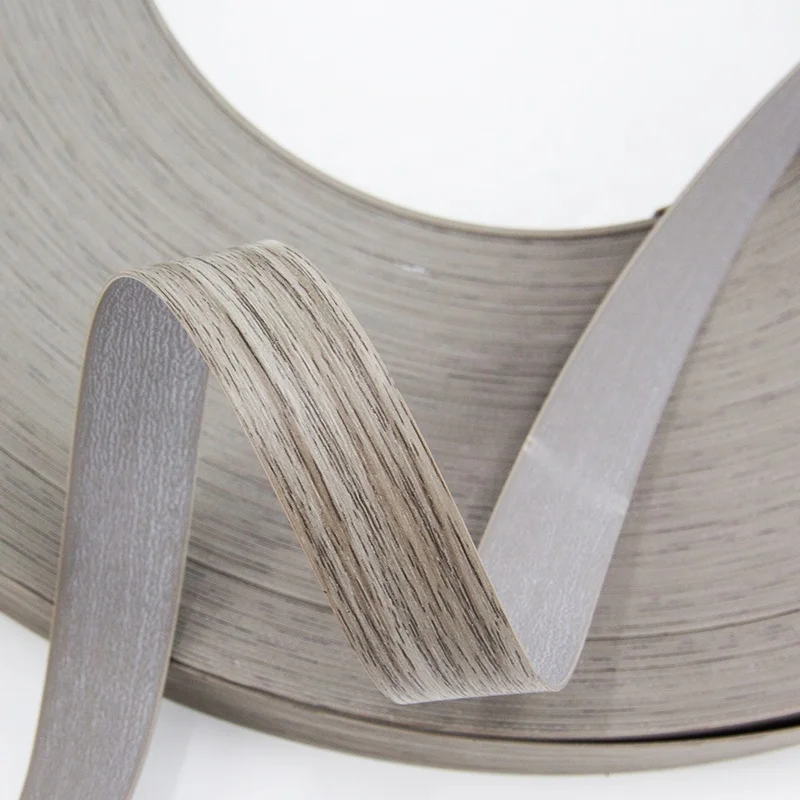 Eco-Friendly flexible 3mm wood grain edge trim banding pvc