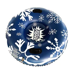 Thicken and cold-resistant pvc tubing snow sledge slide inflatable snow tube sled for kids adults