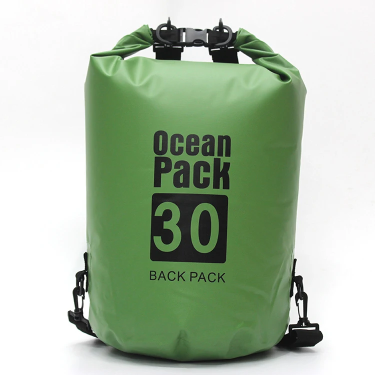 Factory Wholesales 2L/3L/5L/10L/15L/20L/30L 500D PVC Outdoor Waterproof Dry Bag Ocean Pack Dry Bag for Diving Swimming