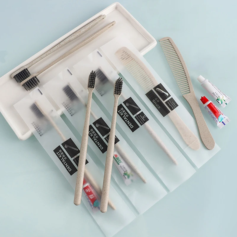 Disposable toiletry set toothbrush homestays hotel disposable toiletry set