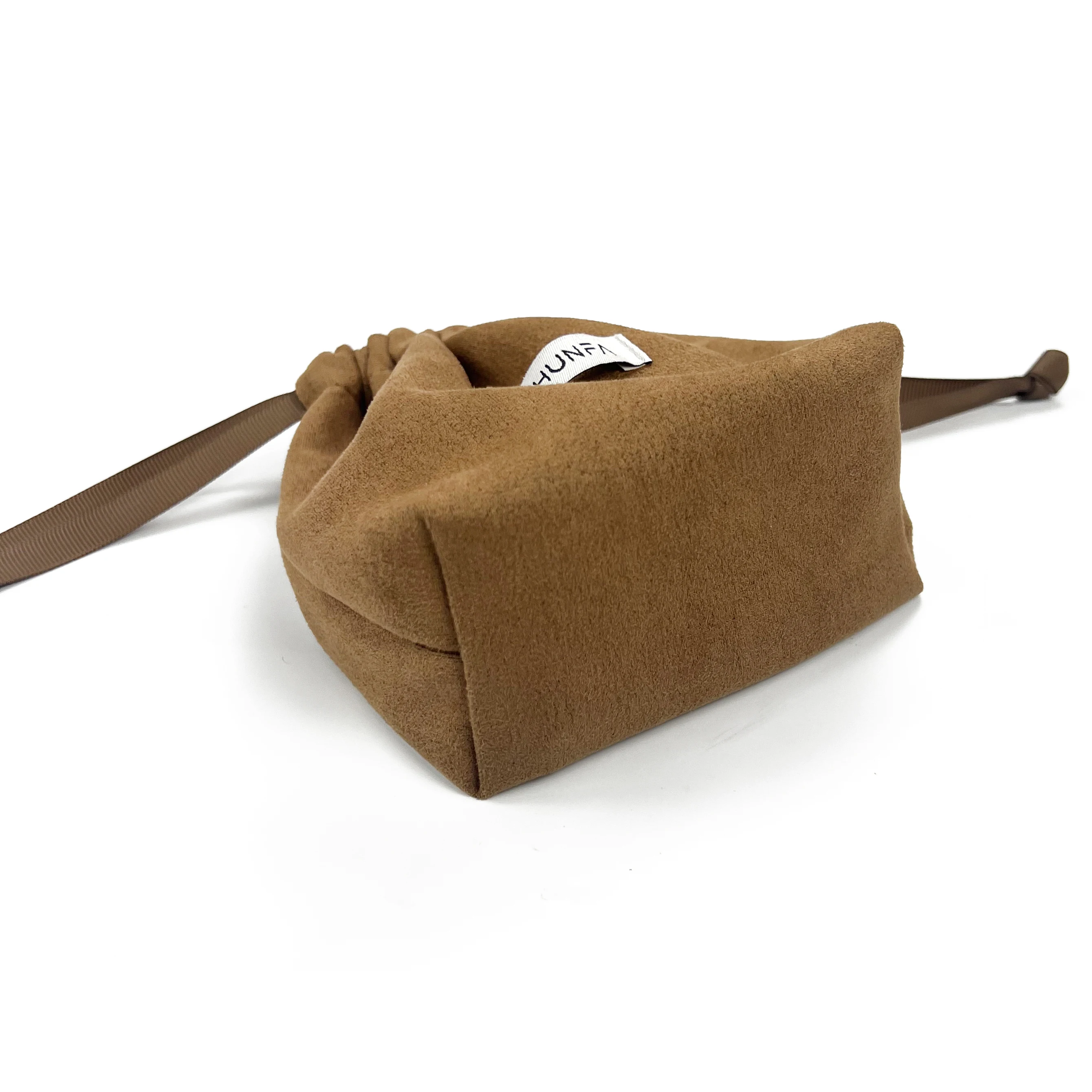 Luxury Personalized Packaging Small Dust Custom Gift Pouch Jewelry Cosmetic Makeup Velvet Drawstring Bag  With Logo