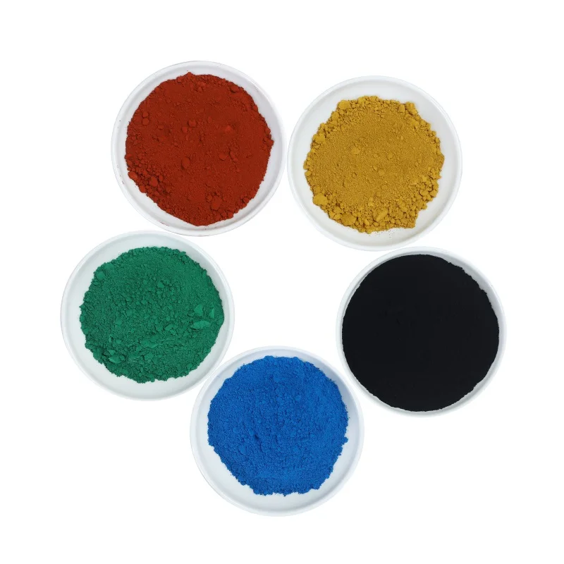 Factory cheap synthetic iron oxide black, yellow 313 red 130 used for concrete brick cement