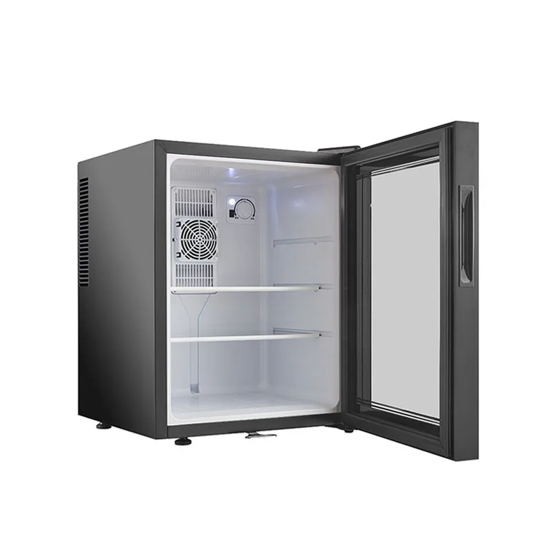 Best quality 30L custom logo glass door display mini fridge refrigerator for room