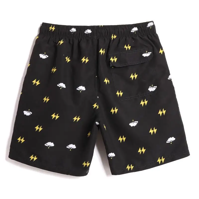 Custom Print Banana Design Beach Mens Shorts Swimsuits Personalised Blue Man Swimming Trunks Swimwear Bathing Suits For Mens