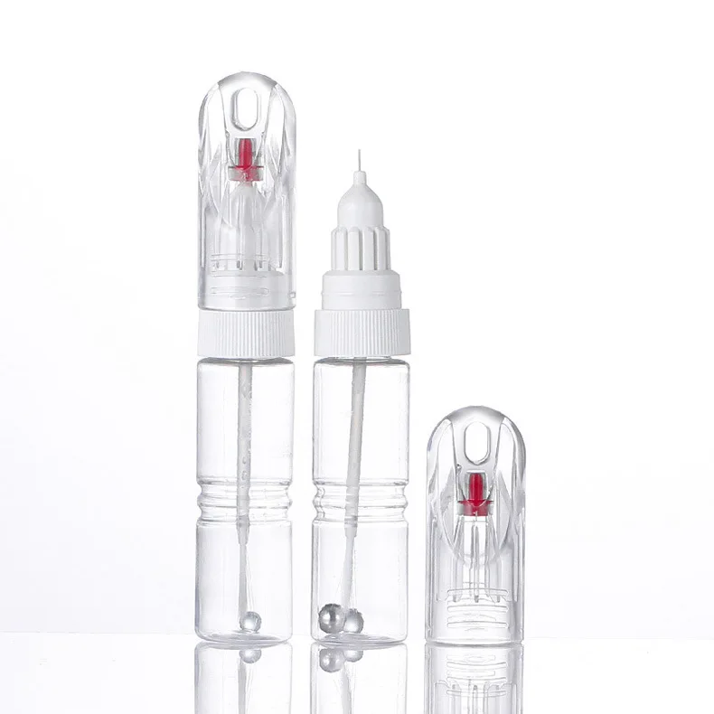 20ml 2 in 1 Car Touch Up Paint Brush Pen Bottle  Needle Brush Empty Bottle with Dual Use Purpose
