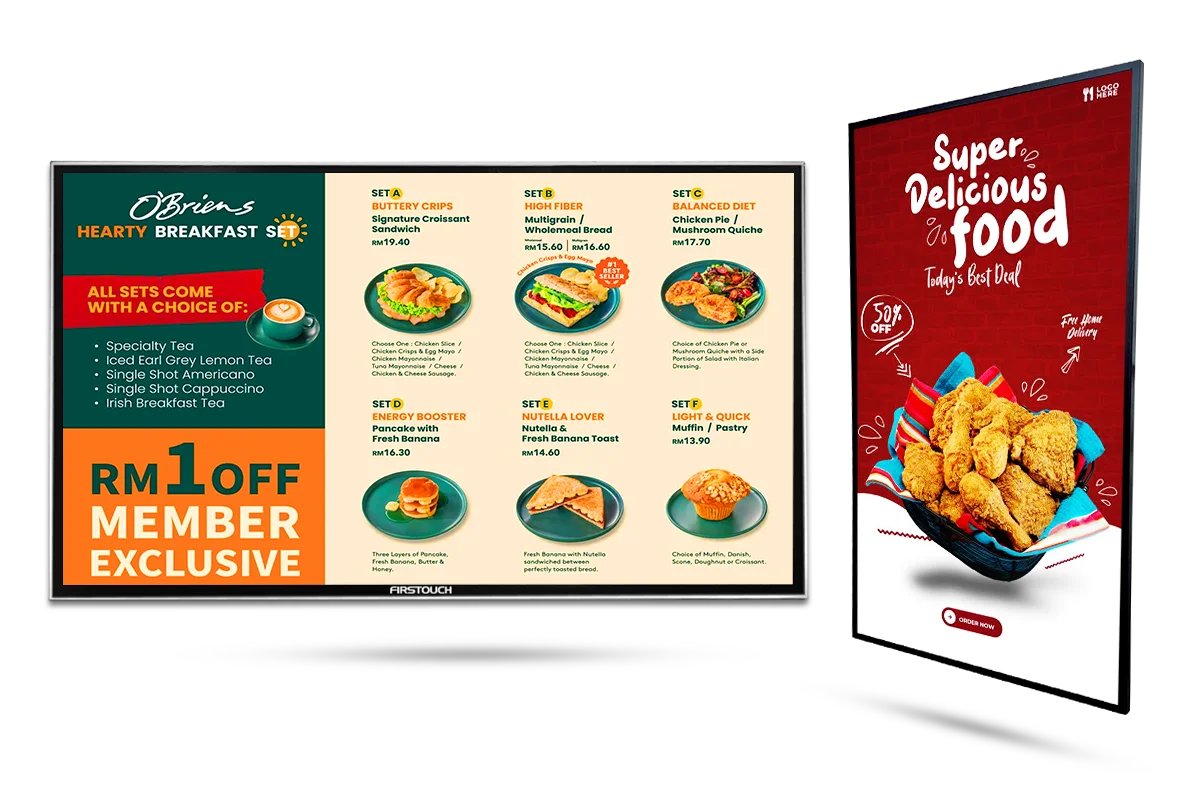 VETO 10 15 22 32 43 Inch Ultra Narrow Frame Free CMS control Android LCD Screen Advertising Player Digital Signage Wall Mounted