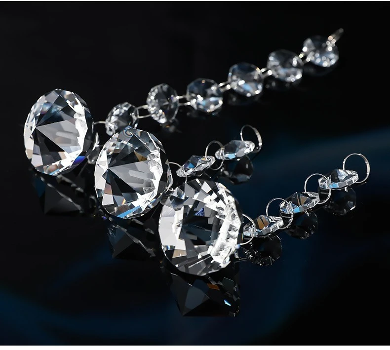 Crystal crafts octagonal ball chain octagonal beads octagonal ball wedding decoration accessories