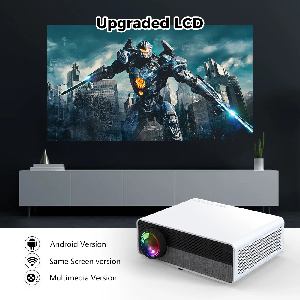 Factory direct OEM/ODM 14000 high lumen projector 1080p full HD 4k LCD portable home theater outdoor projector